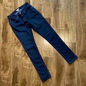 Eileen Fisher Dark Blue Wash Full Length Skinny Jeans - Size 2